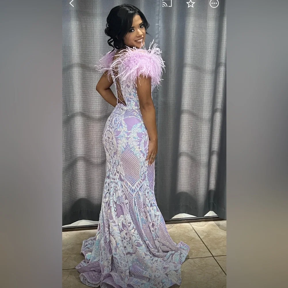 Prom dress only worn once. Original price $800 - Picture 2 of 4